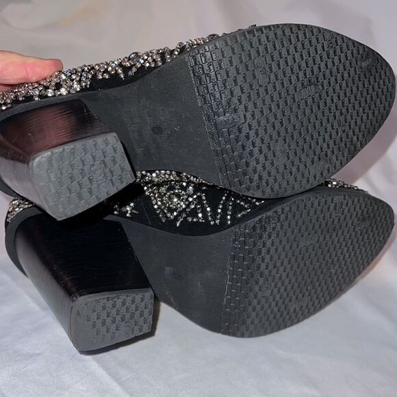 Jeffrey Campbell x Free People Beaded Bejeweled Boots Size 6 - Picture 7 of 7